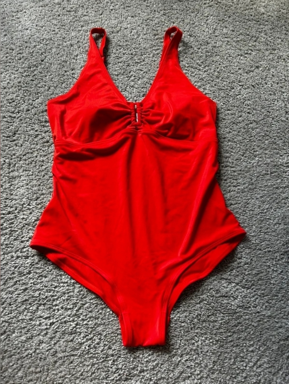 Red One-Piece Swimsuit - Classic Solid